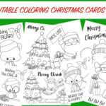 Printable Coloring Christmas Cards Wunder Mom