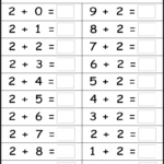 Printable Math Fact Worksheets For Kindergarten Math