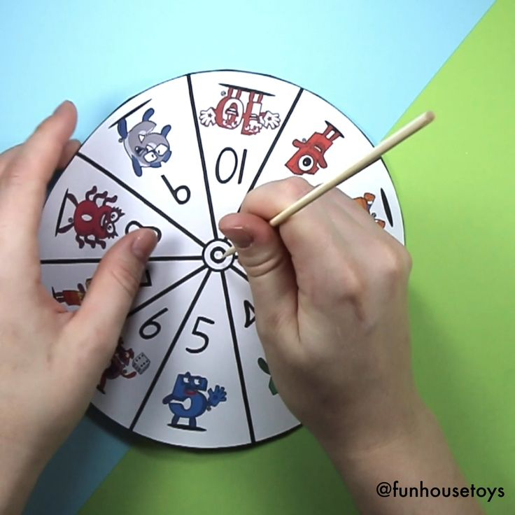 Printable Number Spinner Game For Kids Video Video In 