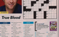 Printable People Magazine Crossword Puzzles Printable