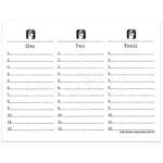 Printable Printable Blank Scattergories Answer Sheets