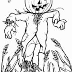 Printable Scarecrow Coloring Pages For Kids