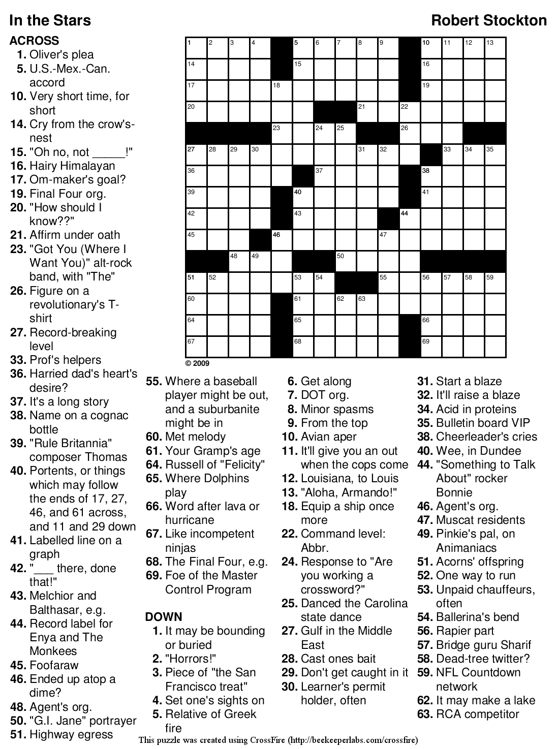 Printable Thomas Joseph Crossword Puzzle For Today 