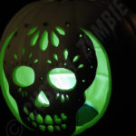 Pumpkin Stencil Sugar Skull Carving Crafts Downloadable