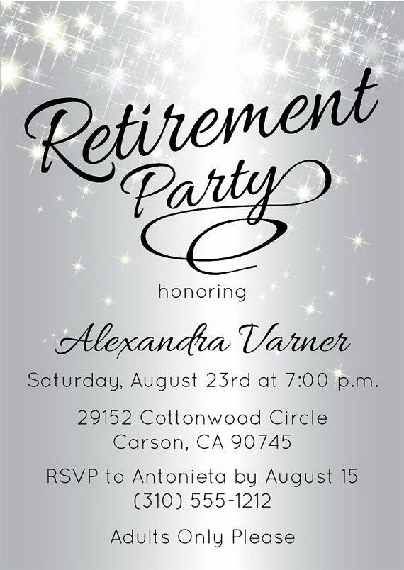 Retirement Party Invitations Template Best Of Best 25 