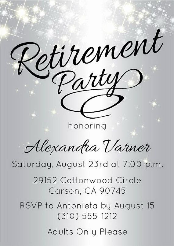 Retirement Party Invitations Template Best Of Best 25