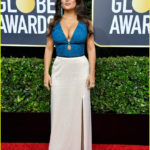 Salma Hayek In Gucci 2020 Golden Globe Awards