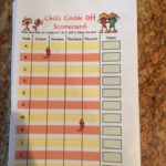 Scorecard Chili Cook Off Cook Off Chili Party