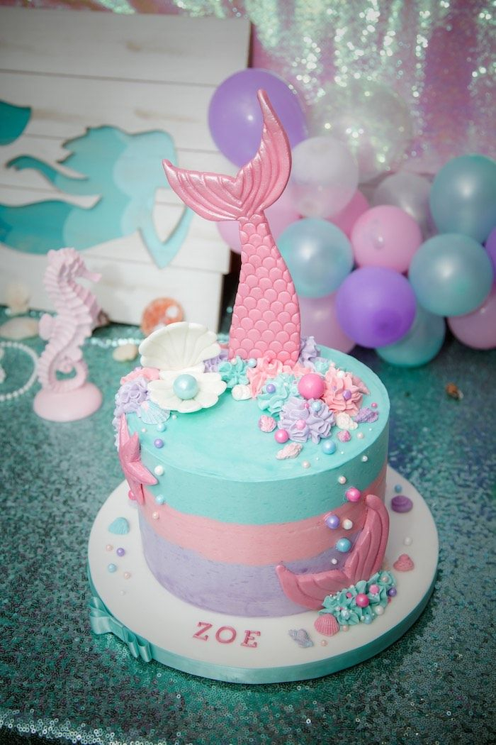 Shimmering Mermaid Birthday Party Kara s Party Ideas 