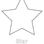 Simple Star PDF Template Christmas Star Star Template