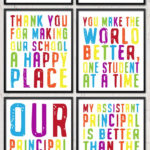 Six Printable School Staff And Principal Gifts Teacher