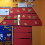 Snoopy Charlie Brown Thanksgiving Fall Classroom Door