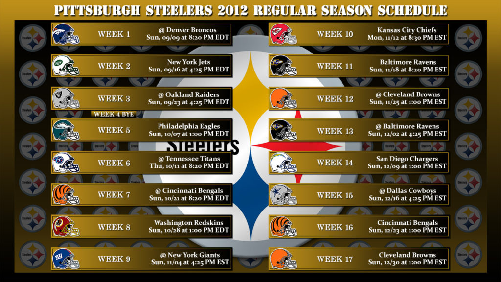 Steelers 2015 Schedule Wallpaper WallpaperSafari