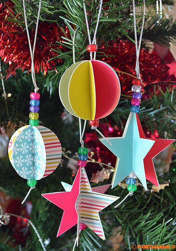 Stelle E Palline Colorate Fai Da Te Per Decorare L Albero 