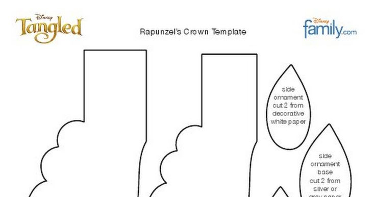 Tangled rapunzel crown craft template 1010 pdf Rapunzel 