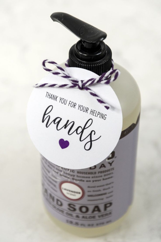 Thank You For Your Helping Hands Free Printable Tags