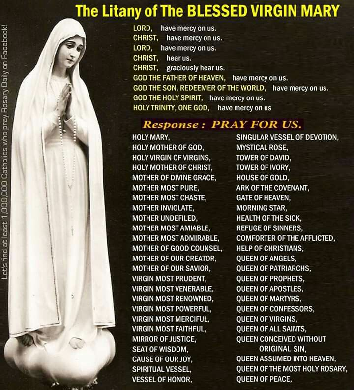  The Litany Of The Blessed Virgin Mary Prayer To St 