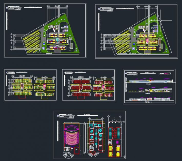 University Design Complete Plans And Details CAD Template 