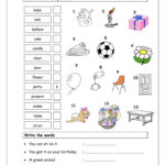 Vocabulary Matching Worksheet Elementary 1 3