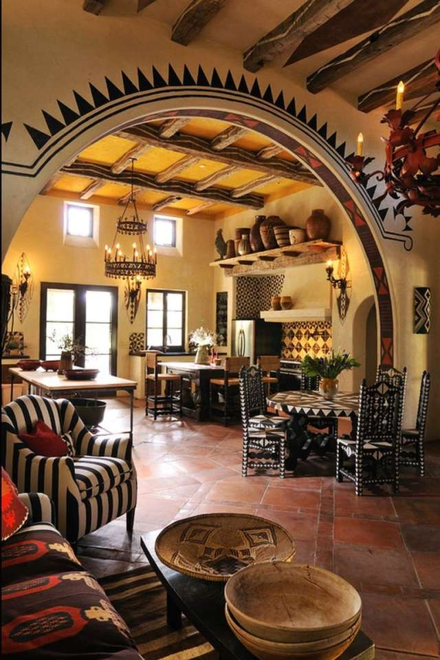 Wohnung Einrichten Ideen Im Abenteuerlichen Afrika Look