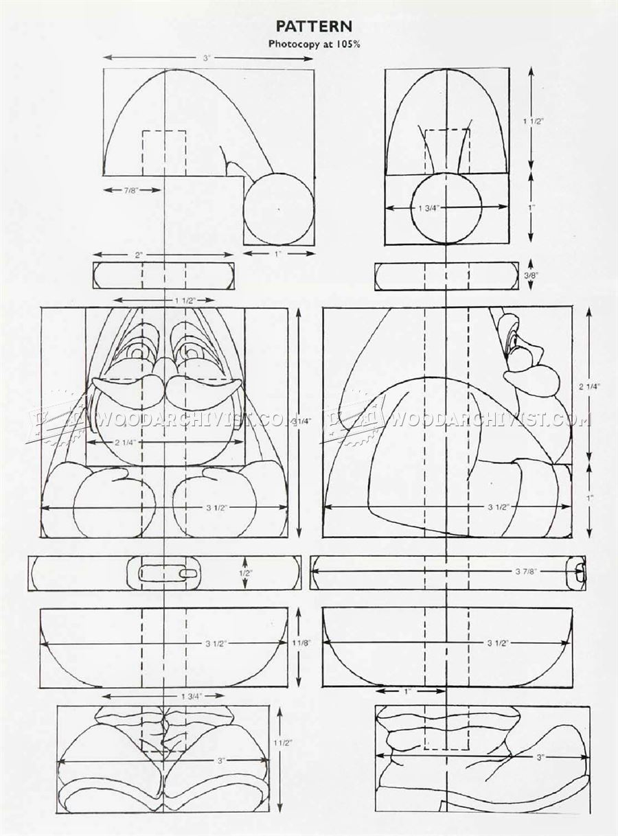 Woodcarving Santa WoodArchivist