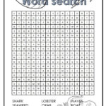 Word Search For Kids Under The Sea Worksheets 99Worksheets