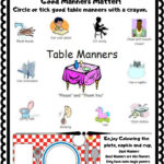 Worksheet On Good Manners Manners Good Manners