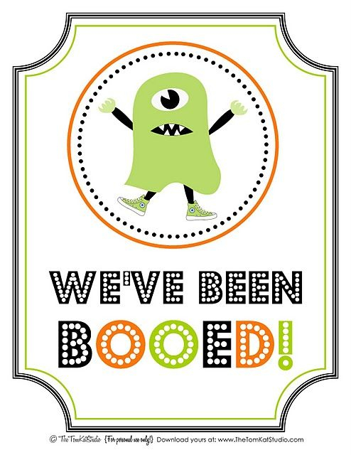 You ve Been Booed Halloween Printables Free Free 