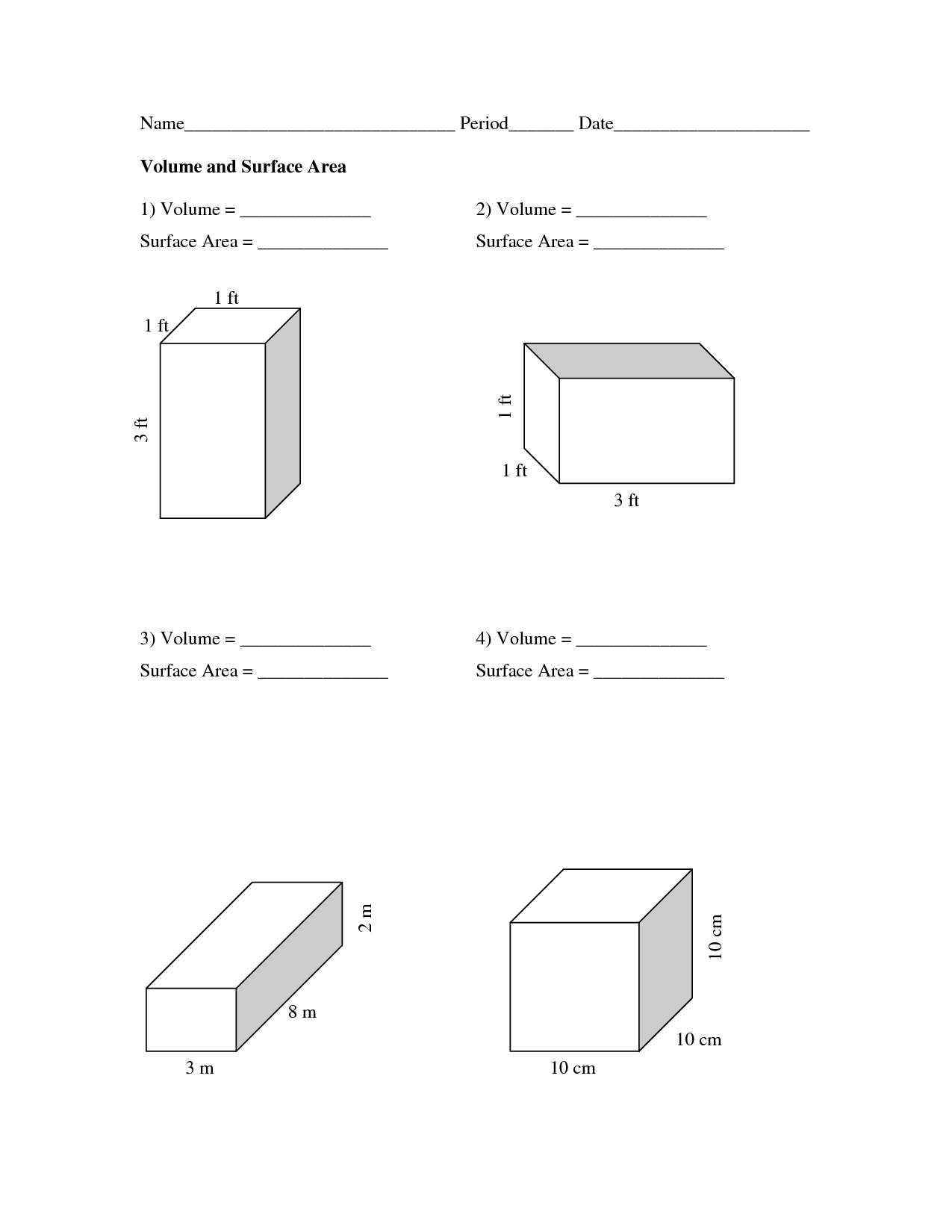 11 Best Images Of Surface Area Rectangular Prism Net 