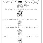 15 Best Images Of French Introductions Worksheet