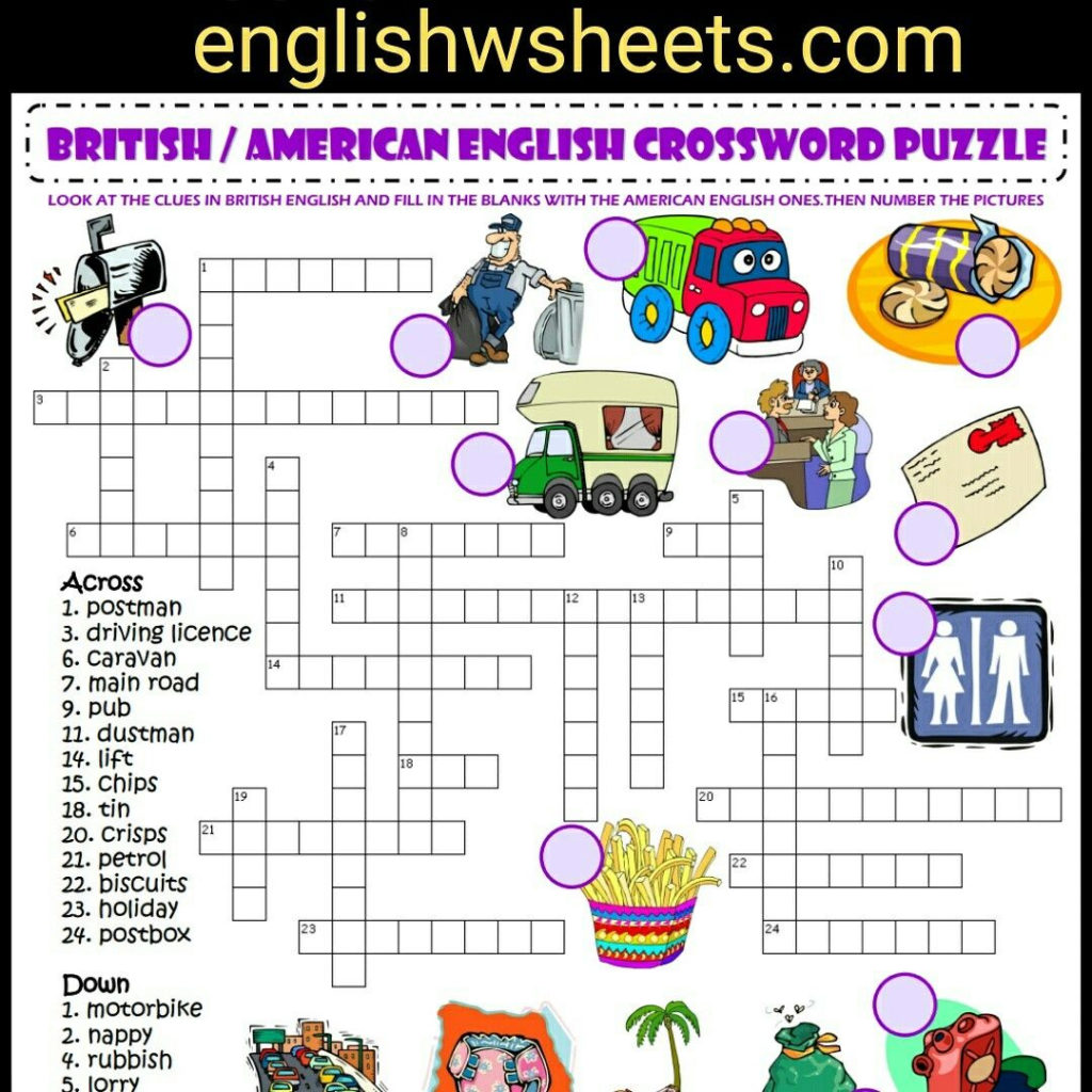 4Th Grade Crossword Puzzles Printable Printable Template