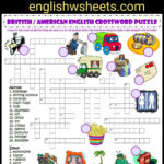 4Th Grade Crossword Puzzles Printable Printable Template