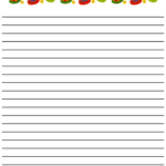 5 Best Free Printable Christmas Border Lined Writing Paper