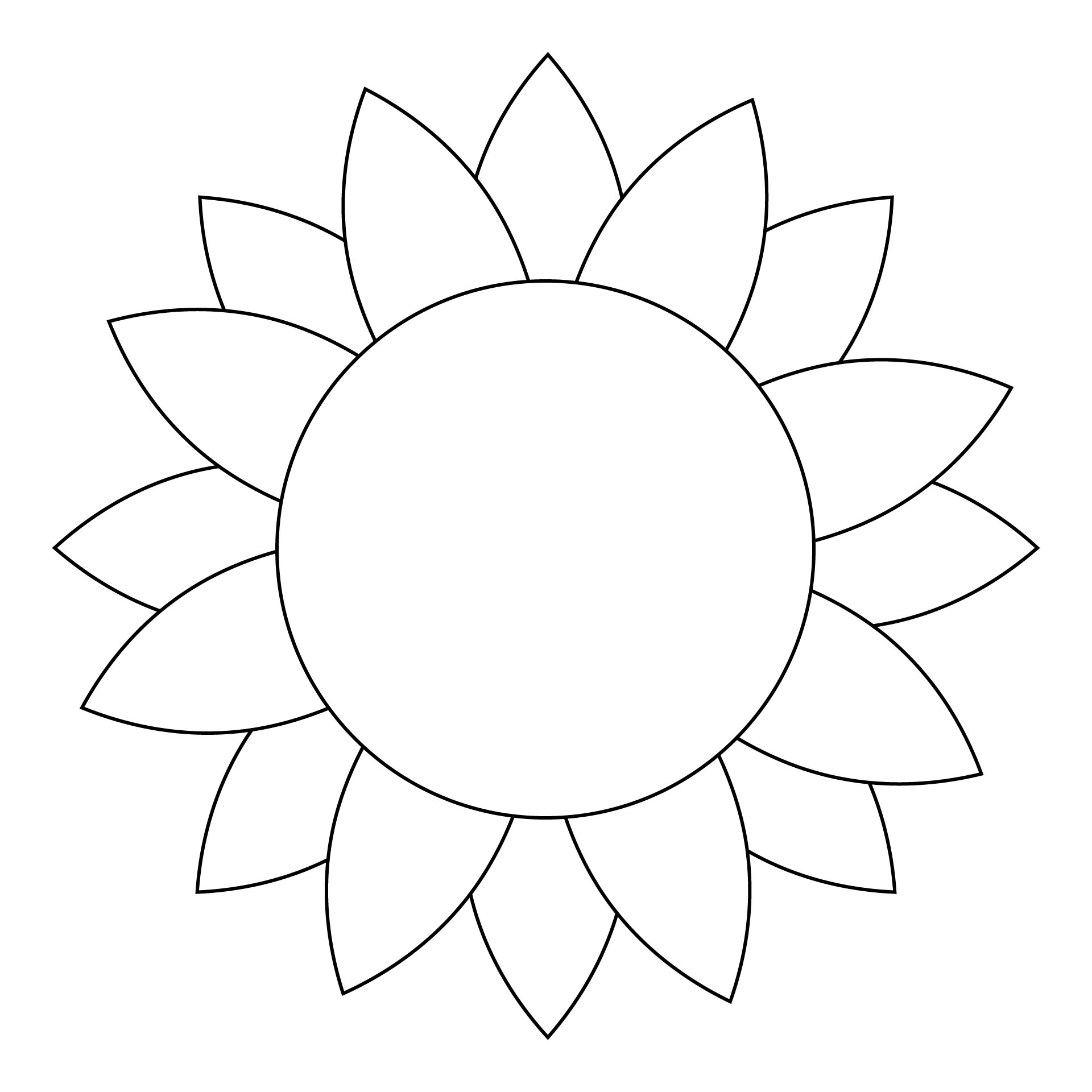 6 Best Sunflower Cut Out Template Printable Printablee