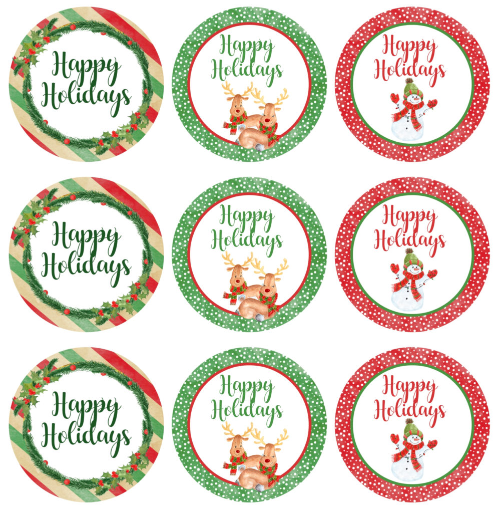 7 Best Christmas Mason Jar Label Printable Template 