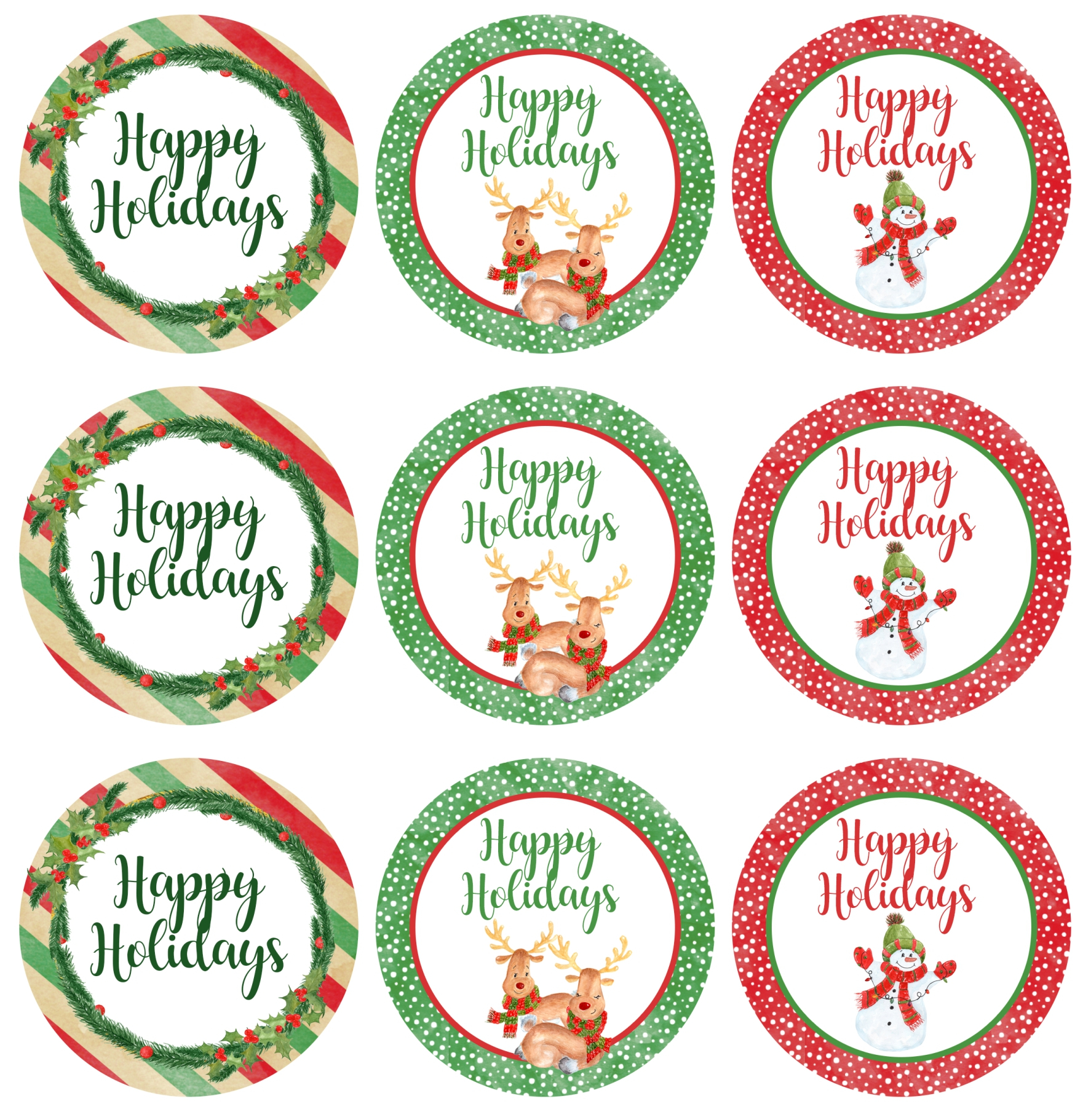 7 Best Christmas Mason Jar Label Printable Template