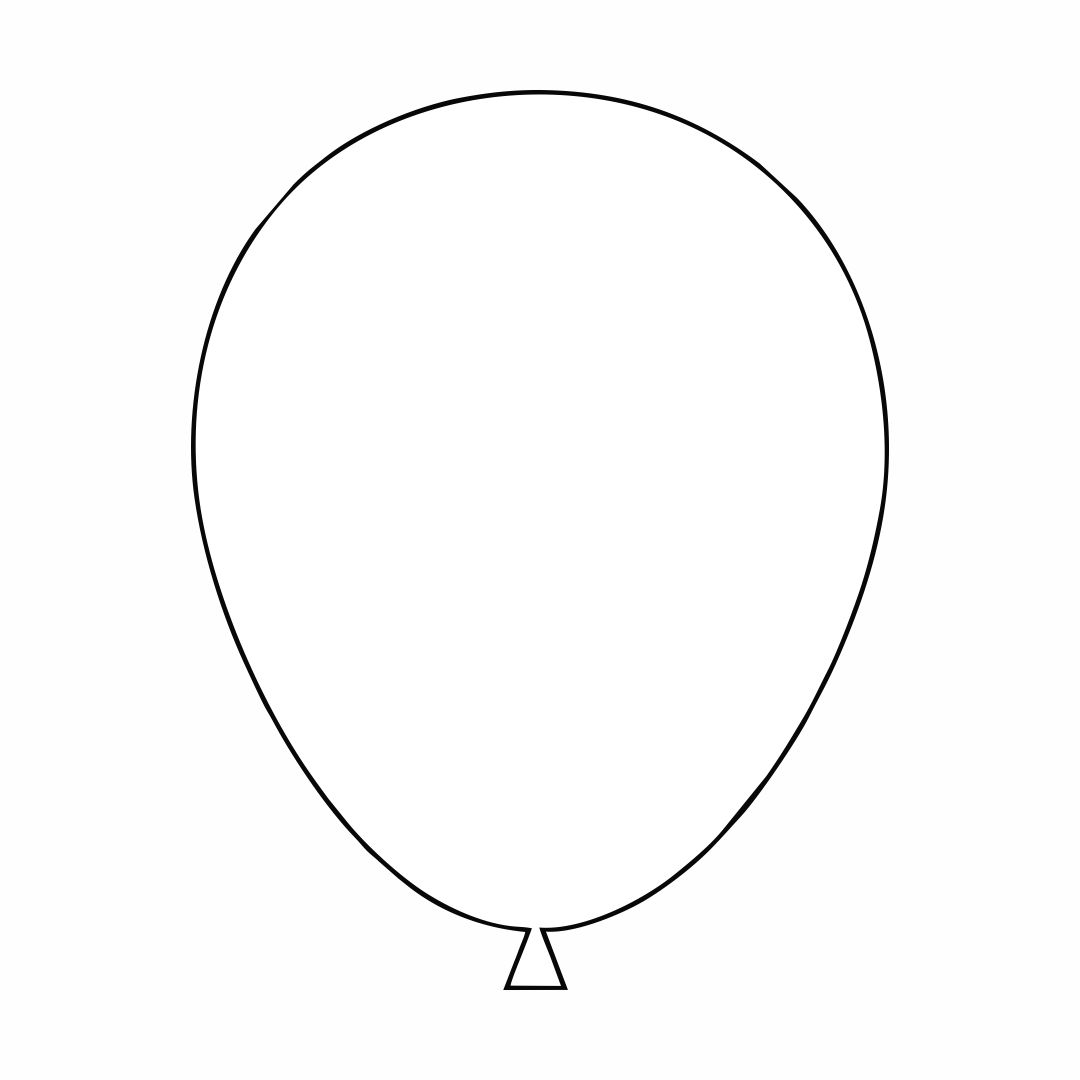 8 Best Printable Balloon Cutouts Printablee