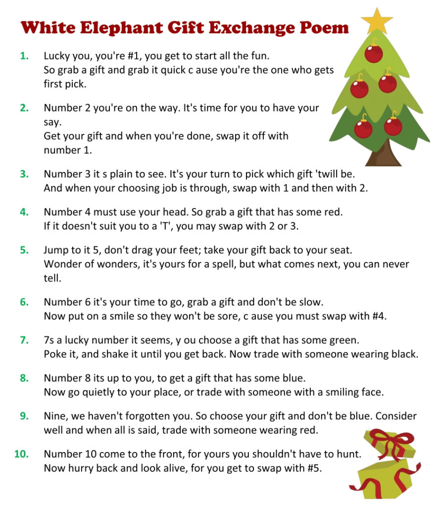 9 Best Printable Right Left Christmas Game Twas The Night 