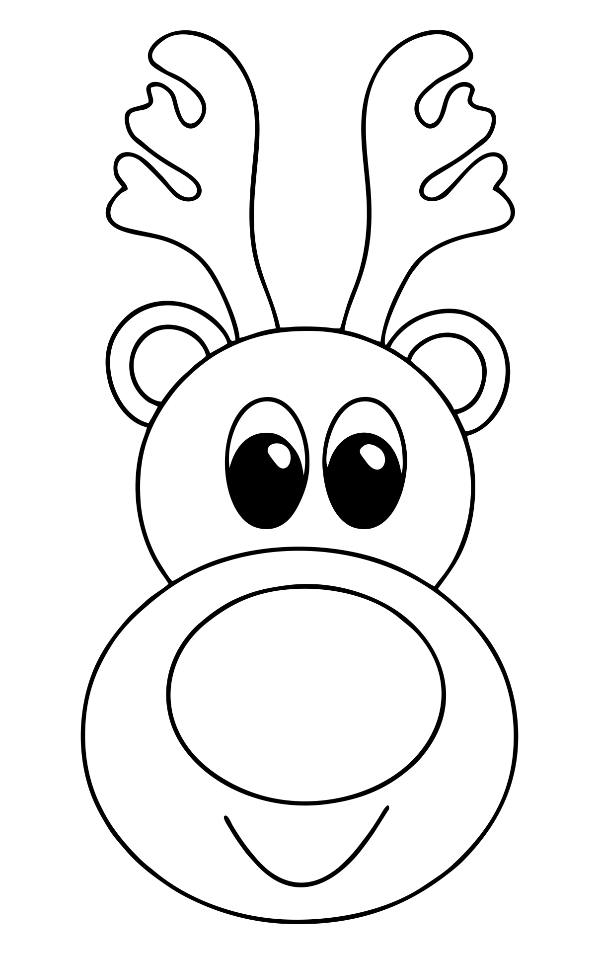 9 Best Reindeer Free Printable Faces Printablee