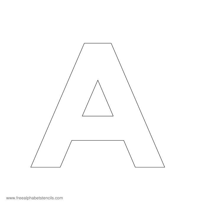 A Z Modern Sans Serif Alphabet Stencils For Walls 