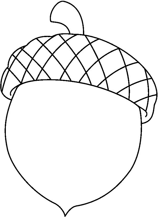 Acorn Coloring Pages To Print Fall Coloring Pages Acorn 