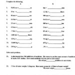 All Worksheets Nursing Dosage Calculation Practice