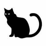Black Cat Coloring Page New Black Cat Silhouette Coloring