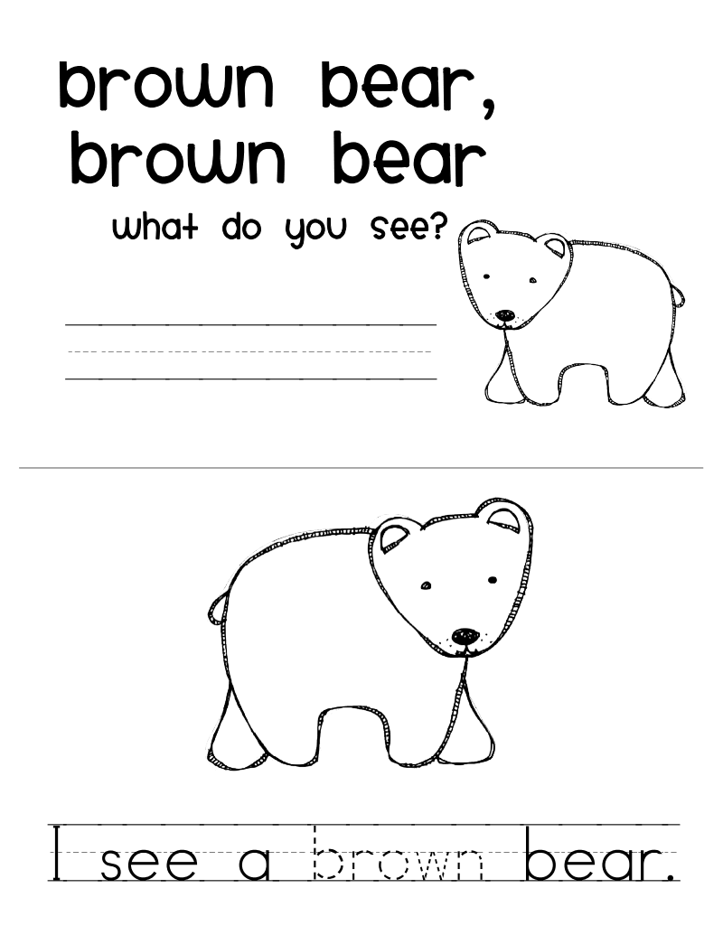 Brown Bear Color Book pdf Brown Bear Book Brown Bear 