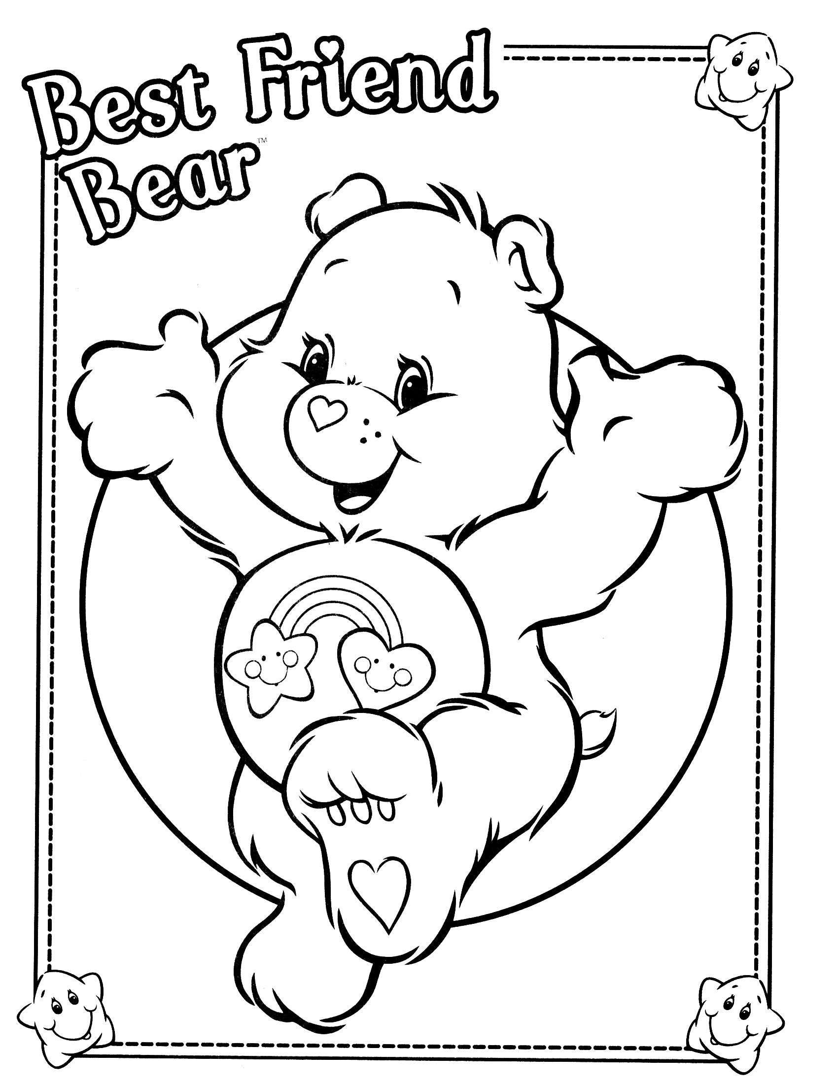 Care Bears Coloring Pages Bing Images Bear Coloring 