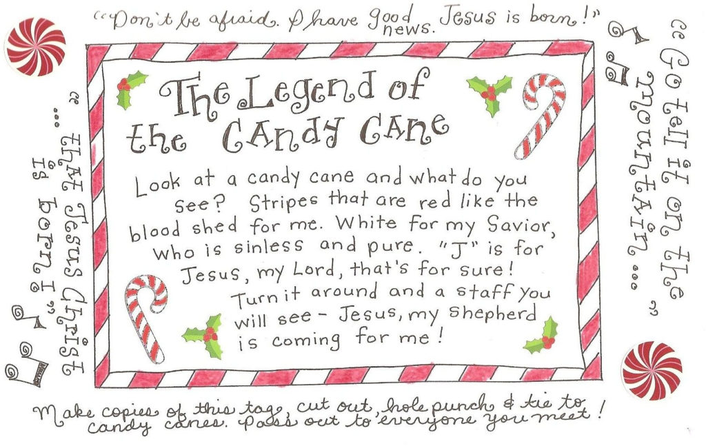 Christmas Candy Cane Poems For Preschool New Christmas
