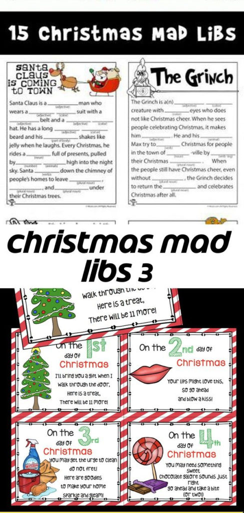 Christmas Mad Libs 3 Christmas Mad Libs Romantic Gifts 