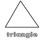 Coloring Pages Free Shapes Triangle Preschool Coloring