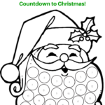 Countdown To Christmas Santa Beard Printable Christmas
