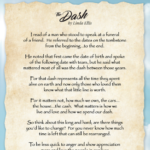 Dash Poem Printable Free PDF Words Print Popular